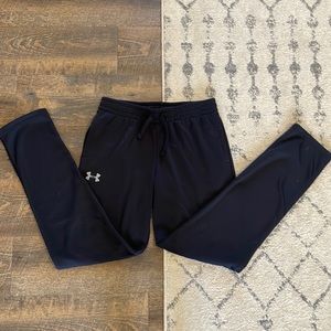 black Under Armour joggers